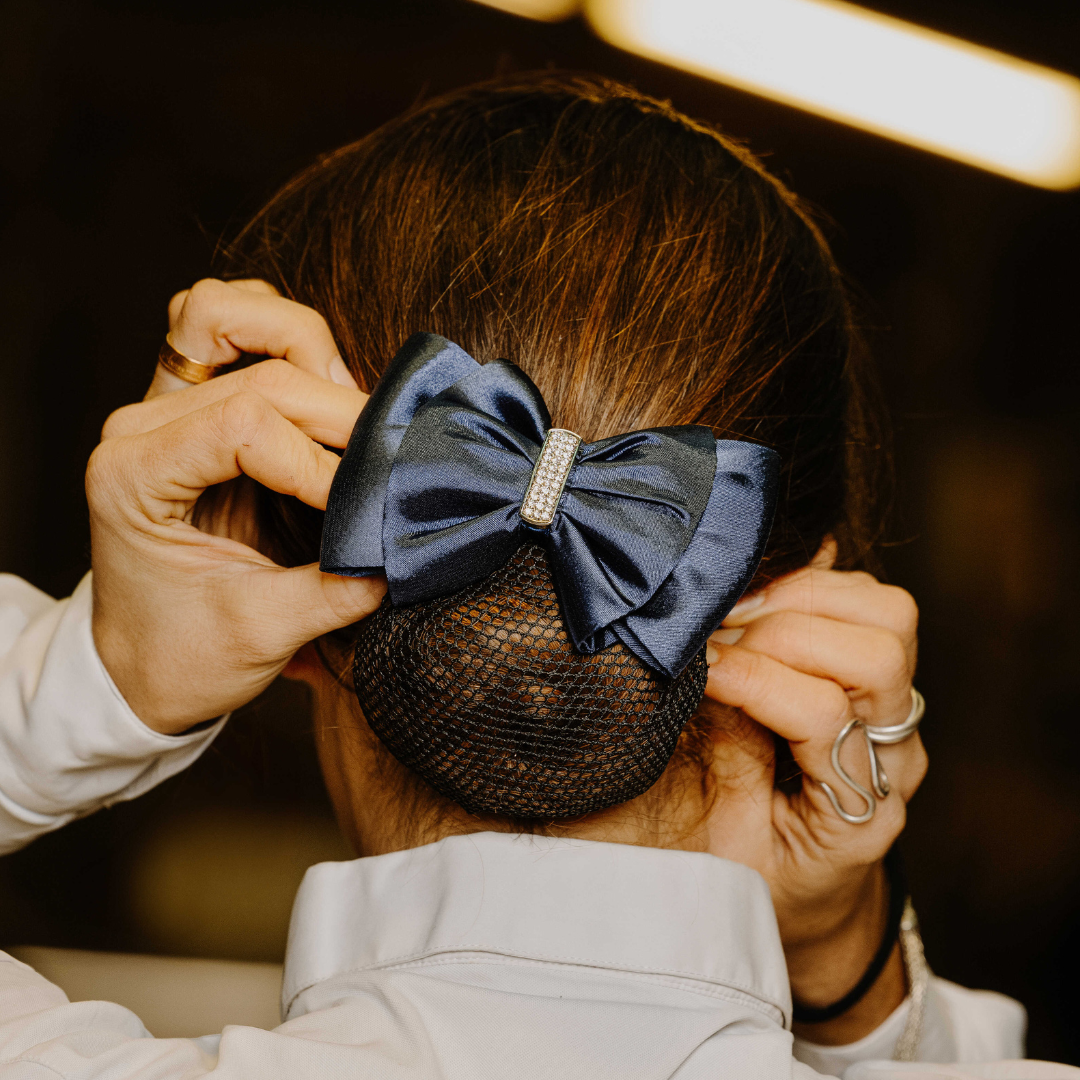 Barrette résille strass Equithème