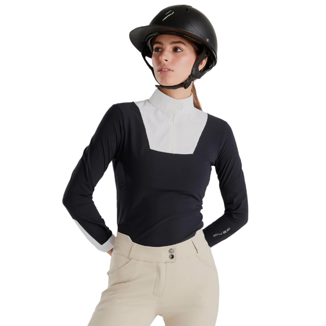 Polo de concours manches longues femme Aeris Horse Pilot