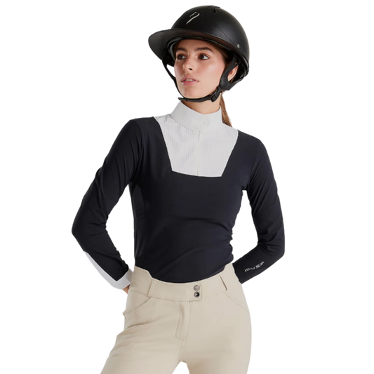 Polo de concours manches longues femme Aeris Horse Pilot