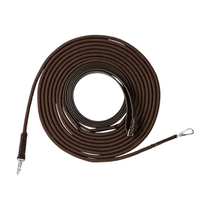 Longues rênes 10m cuir/corde Riding World